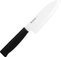 京セラ セラミック 包丁 軽く 鋭く キレイに切れる 三徳 小 14cm 硬いから切れ味が長く続く  CK-140-BKのサムネイル