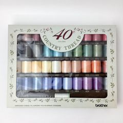 ブラザー　ミシン刺繍糸　カントリー　40色