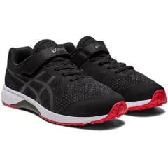 アシックス レーザービーム RH-MG キッズ ジュニア スニーカー マジック　紐靴 子供靴 ランニングシューズ 男の子 女の子 ベルクロ ローカット 1154A146 ブラック 黒 通学 運動靴 001 Black/Dark Grey