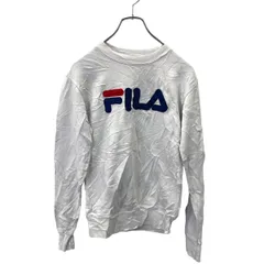 FILA 刺繍 スウェット ロゴ スウェット XS サイズ フィラ ホワイト 古着卸 アメリカ仕入 t2406-3361