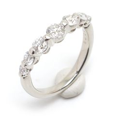 ダイヤモンドリング 約7号 PT1000・ダイヤ0.78ct 7石