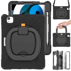 【人気商品】iPad Air 11インチ 2025(M3)/2024(M2)ケース/iPad Air 第5/4世代 ケース 360°回転持ち手 耐衝撃 ペンシル収納 頑丈 キッズ かわいい 子供 子ども 持ち手付き 肩掛け 斜め掛け アイパッド pro 11カのサムネイル