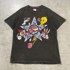 90s.ルーニーテューンズ トゥイーティー USA製 Tシャツ ブラック L【ST219】