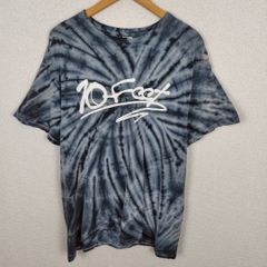 10-FEET テンフィート バンドTシャツ タイダイ染め ブラック Lサイズ メンズ 古着 ロック ストリート