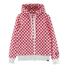 サイズ：0 NEW BALANCE GOLF ニューバランス  スウェット ジップパーカー チェック柄 レッド系 [240101393671] ゴルフウェア レディース ストスト