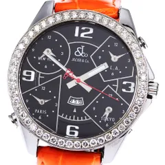 2024年最新】ジェイコブ JACOB＆CO FIVE TIME ZONE 47mm JC-1D 腕時計 ファイブタイムゾーン ダイヤモンドベゼル  クロノグラフの人気アイテム - メルカリ