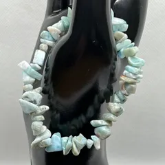 ⬛︎ ラリマー　さざれ石ブレスレット