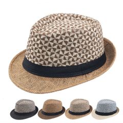 【帽子】日差しに負けない！ジャズハット風の中折帽子