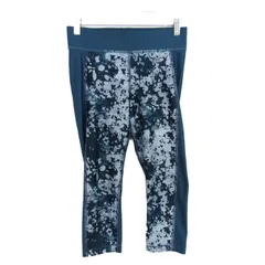 アンダーアーマー レギンス ロングスパッツ ボトムス ヒートギア コンプレッションインナー レディース MDサイズ 紺 UNDER ARMOUR 【中古】