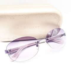JILL STUART ジルスチュアート サングラス リムレス パープル 06-0488 UVプロテクション ケース付きのサムネイル