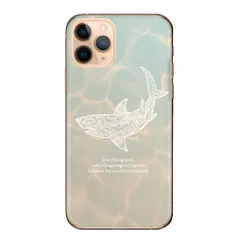 AQUOS sense7 plus A208SH ケース カバー アクオスセンス7 スマホケース ハードケース 海 鮫 サメ シャーク 水族館 ハワイ 沖縄 水 プール シルエット おしゃれ かっこいい カラー07