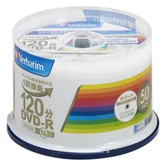 50枚 バーベイタムジャパン(Verbatim Japan) 1回録画用 DVD-R CPRM 120分 50枚 ホワイトプリンタブル 片面1層 1-16倍速 VHR12JP50V4のサムネイル