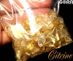 パワーストーン シトリン さざれ 100g お手入れ用 さざれ石 浄化 セット 浄化セット 金運 在運 祈願 金運アップ 金運上昇 祈願