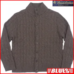 Brooks Brothers ブルックスブラザーズ セーター L ニット ケーブル編み ウール メンズ ニット_セーターサイズL一覧←SEULB屋着古← TY3611