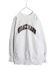 【お得なクーポン配布中!】 90s USA製 チャンピオン リバースウィーブ カレッジ プリント スウェット メンズ XL / 90年代 オールド Champion トレーナー 裏起毛 杢 灰