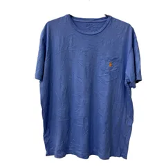 POLO RALPH LAUREN 半袖 ロゴ ポケット Tシャツ L ブルー ポロラルフローレン 古着卸 アメリカ仕入 a707-5618