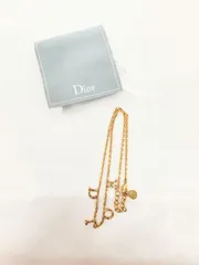 Dior ディオール ラインストーン ネックレス 44cm M-1261