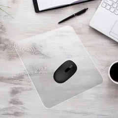 【新着商品】iplusmile ガラス製マウスパッド クリアデスクパッド 25cm*25cm マウスパッドゲーム 透明なデスクパッド クリアマウスパッド ゲーミングマウスパッド デスク用の大型マウスパッド 1