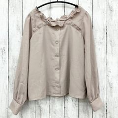 【 MAJESTIC LEGON 】マジェスティックレゴン 長袖 スクエアネック ブラウス