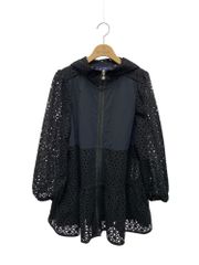 エムズグレイシー 514310 アウター 40 ネイビー レース フード 花 IT4WW1TTSBAU