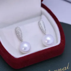 ピアス パール 本真珠 淡水パール 11mm-12mm パールピアス 卒業式 真珠 ピアス 普段使い パール イヤリング 冠婚葬祭 入学式 結婚式 zed42