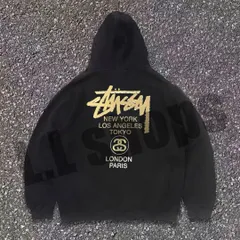 2024年最新】stussy パーカー 黒の人気アイテム - メルカリ