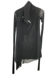 Rick Owens リックオウエンス ニット切替ハイネックシルクロングジャケット ブラック 38 RP 3731のサムネイル