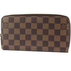 LOUIS VUITTON/ルイ ヴィトン　新型 ジッピー ウォレット（ラウンド長財布）　ダミエ キャンバス　エベヌ（ブラウン）　N41661【美品】