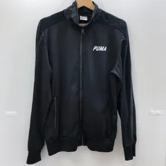 PUMA/プーマ トラックジャケット ジャージ 袖ベロアライン バック ピッグロゴプリント フロントロゴ TORKEY製 メンズ S ブラック
