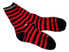 Chrome Hearts クロムハーツ ボーダー ソックス 赤黒 - メルカリ
