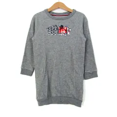 トミーヒルフィガー ワンピース トップス チュニック スウェット キッズ 女の子用 110サイズ グレー TOMMY HILFIGER 【中古】