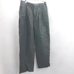 ◇ Θ UNIQLO ユニクロ INES DE LA FRESSANGEコラボ ワイドパンツ サイズ7 ブラック メンズ E  【1412090008726】