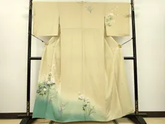 遠田藤舟　訪問着　花模様　牡丹　菊花　桜　萩　着物　018k 遠田藤舟 訪問着 花模様 牡丹 菊花 桜 萩 着物 018k - メルカリ