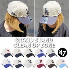 '47 フォーティーセブン キャップ 帽子 グランドスタンド ドジャース チームロゴ GRAND STAND CLEAN UP BONE ボーン
