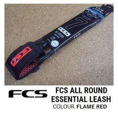 FCS ALL ROUND Leash 7ft　FLAME RED