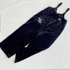 A269　BABYDOLL　オーバーオール　黒色 130サイズ 黒 スエード生地 ミニポケット前と後ろに一つづつあり 秋冬用