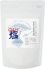 塩 国産 天然塩 170g 手作り天然塩 海水100% 沖縄県産 石垣島 沖縄の天然塩 海水塩 国産塩 しお おにぎりに合う塩 焼き魚用塩 おにぎり塩 釜炊き製法 にがり ミネラル豊富 チャック付き袋 Azure Island Salt