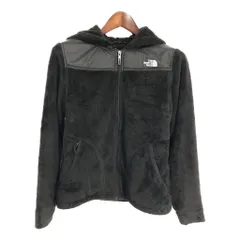 THE NORTH FACE ノースフェイス フーデッド フリースジャケット アウトドア ブラック (レディース M) 中古 古着 S6656