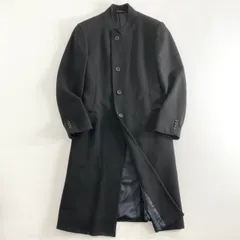 87i2 イタリア製 ARMANI COLLEZIONI アルマーニ コレッツォーニ ステンカラーコート ロングコート 063216 CE8200 サイズ56 ブラック メンズ 大きいサイズのサムネイル