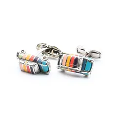 新品 ポールスミス カフス メンズ カフリンクス カフスボタン ミニクーパー マルチストライプ CUFF/AMINIC 97のサムネイル