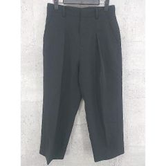 ◇ JOURNAL STANDARD アンクル ワイド スラックス パンツ 38 ブラック *  【1002797693570】