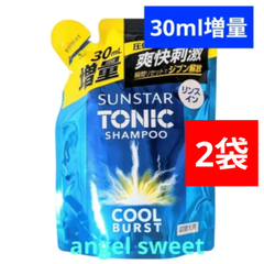 リンスインシャンプー サンスター トニックシャンプー COOL BURST シトラスハーブの香り 詰替用  370ml