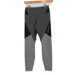 ナイキ レギンス スパッツ ドライフィット ストレッチ スポーツウエア ボトムス 黒 レディース Sサイズ ブラック×グレー NIKE 【中古】