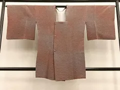 平和屋着物＃道行コート　ロング丈　ふくれ織　暈し染め　正絹　逸品　BAAU0085gt