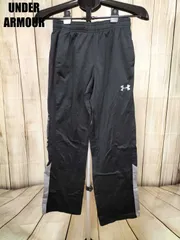 UNDER ARMOUR アンダーアーマー ジャージ パンツ ブラック×グレー YLG キッズサイズ