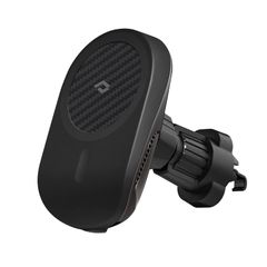 新品 「PITAKA」magsafe 車載 スマホホルダー 車 S22/S23/S24シリーズとiPhone 13/14/15シリーズのMagEZ Case 2/3/4/5専用 マグネット式 アラミド繊維製 カーボン風 360度回転可能 MagEZ Car M