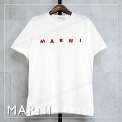 【残1】大人もOK MARNI シャツ 半袖 ロゴ ホワイト 12Y 150cm MARNI - マルニ Tシャツ 半袖 MARNI KIDS 大人もOK ホワイト