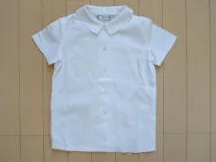マムエモア mam et moi アウトレット 子供服 女の子 約 100cm 110cm 半袖 ブラウス 白 受験 面接 通園 通塾 春 夏 ★3 トップス ガールズ 女児 キッズ 【中古】 ユーズド リサイクル こども