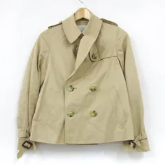 ユナイテッドアローズ トレンチコート アウター ショートトレンチ ジャケット レディース Sサイズ ベージュ UNITED ARROWS 【中古】