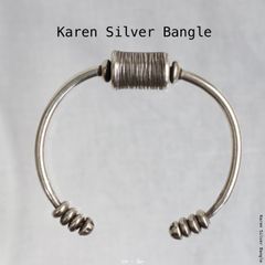 最終値下げ　カレンシルバー　ハンドメイド　フェザー　バングル　b-6 最終値下げ カレンシルバー ハンドメイド フェザー バングル b-6